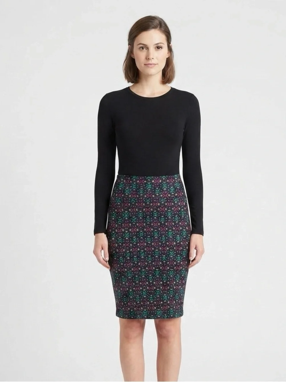 [LuLaRoe] Diamond Flower Patterned Skirt